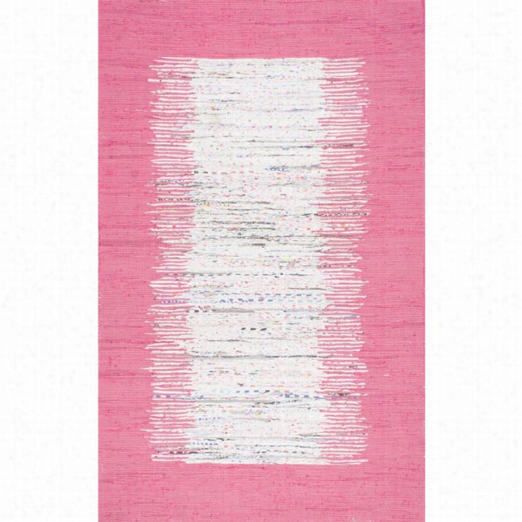 Nuloom 8' X 10' Flatweave Tasha Cotton Rug In Pink