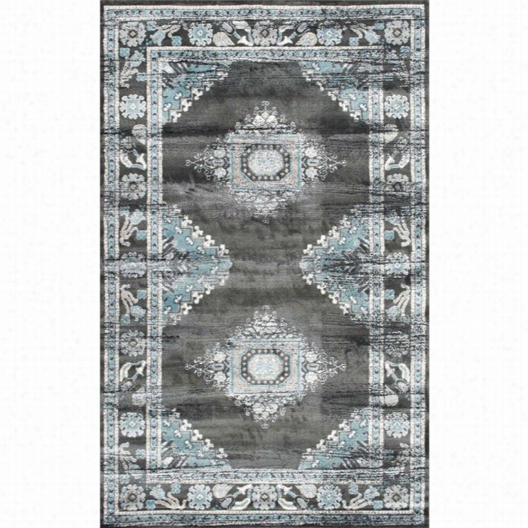 Nuloom 8' X 10' Vintage Jodee Rug In Gray