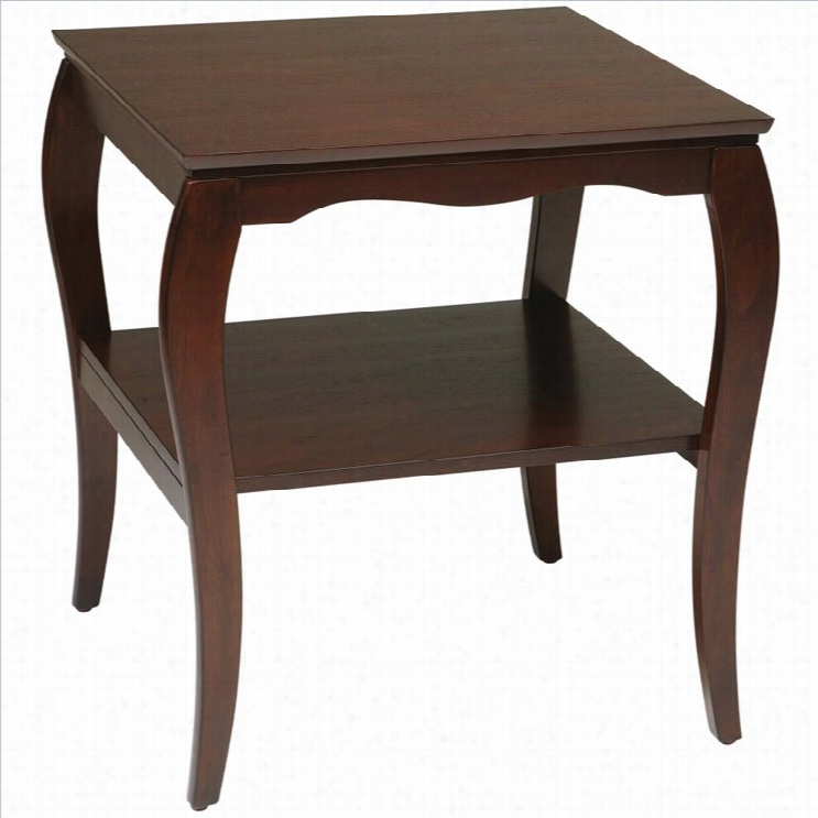 Officestar Brighton End Table In Cherry