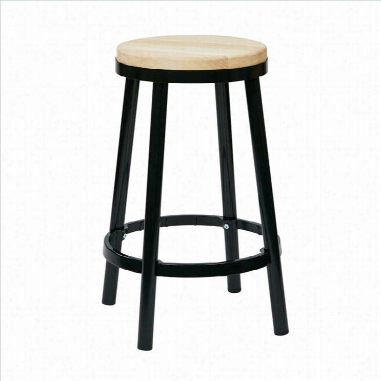 Office Sta R Bristow Metal Backless Bar Stool In Black-26