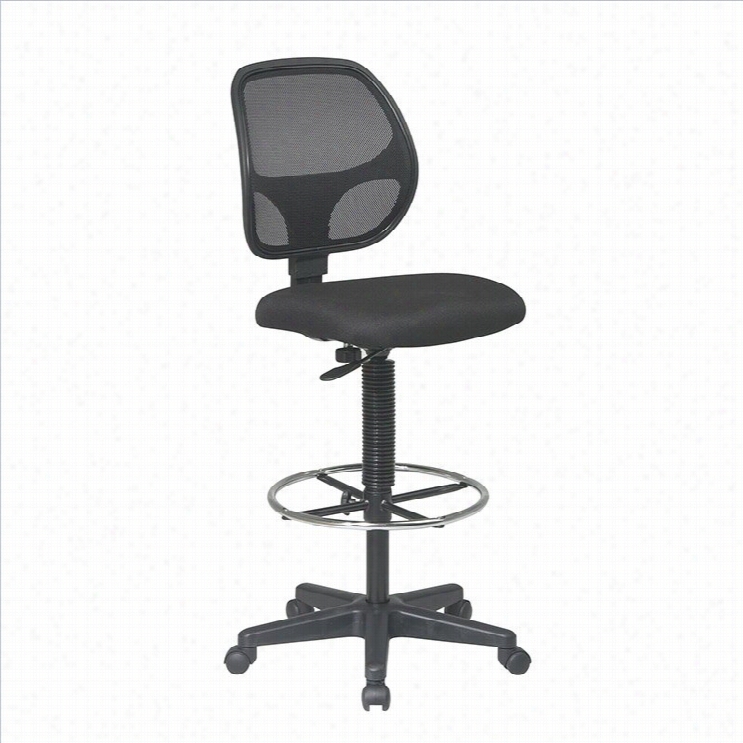 Office Star Deluxemesh Back Drafting Chair With Mesh Bottom