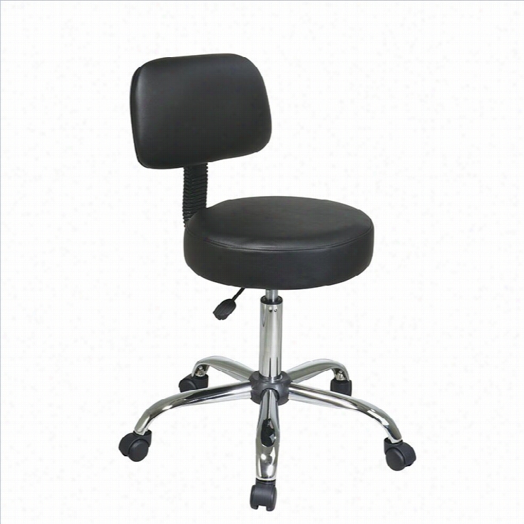 Office Star  Pneu Matic Drafting Chair With Vinylstool And Back