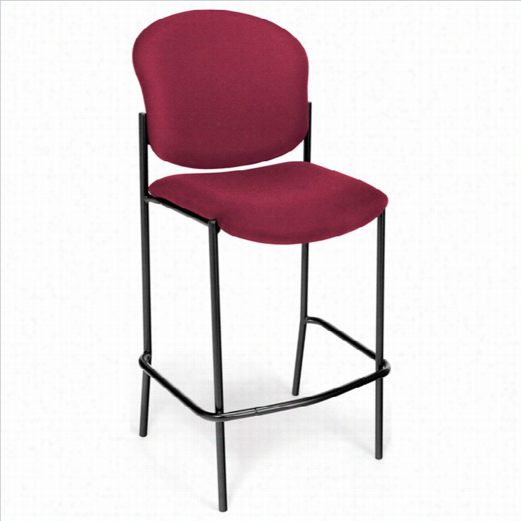 Ofm 30.5 Cafe Armless Stool In Wine