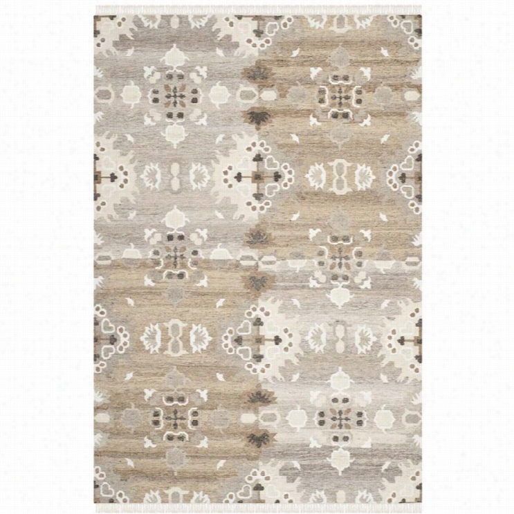 Safavieh Natural Kilim Grey Yard Rug - 10' X 14'