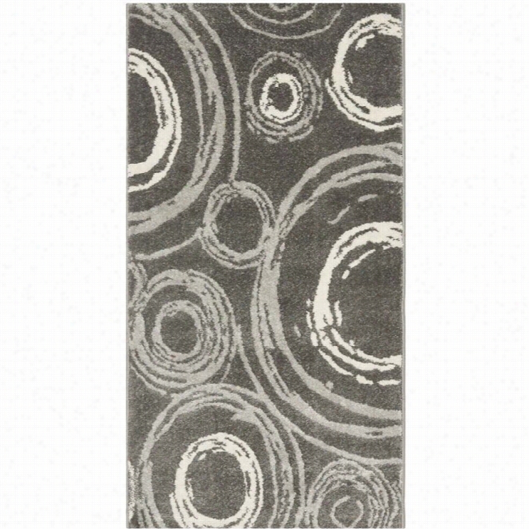 Safavieh Porcello Darkness Grey Country Rug - 2'7 X 5'