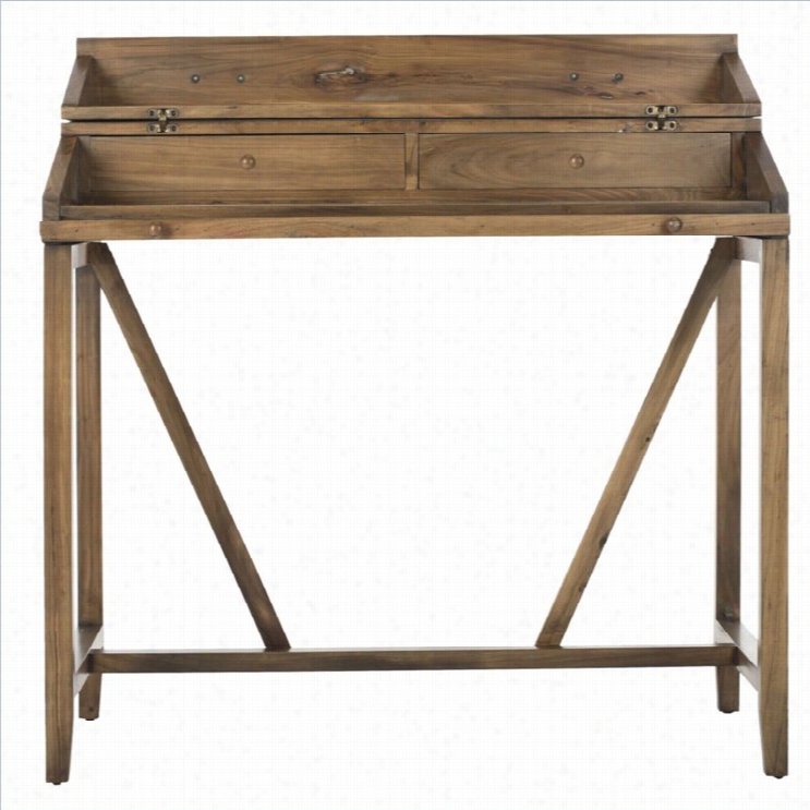 Safavieh Wyatt Pine Writing Desk In Oak