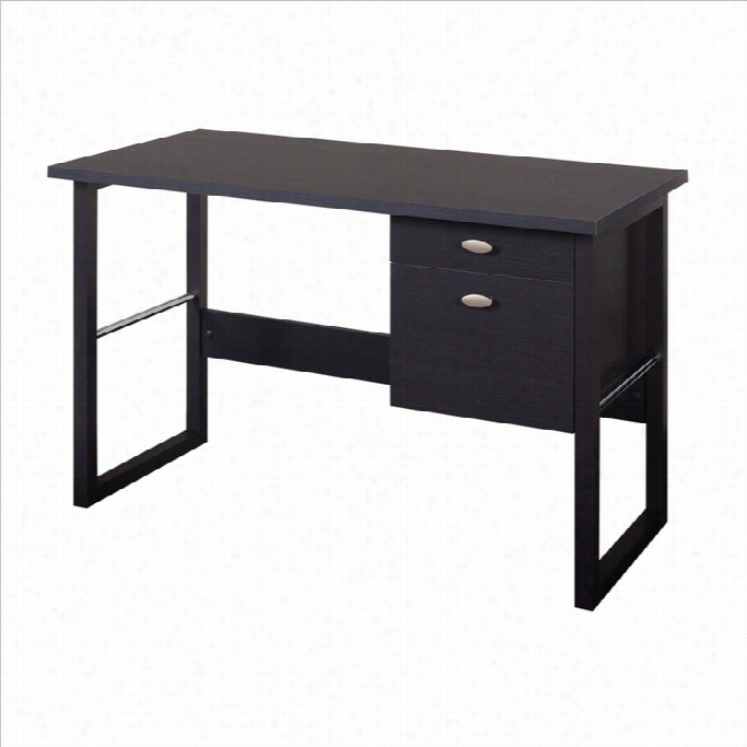 Sonax Corliving Folio Filing Drawer Desk In Rich Espresso