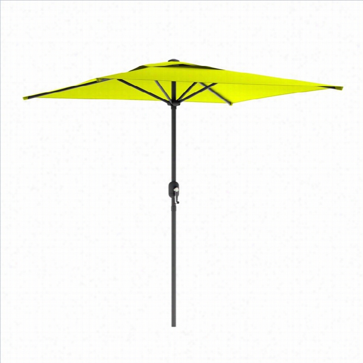 Sonax Corliving Square Patio Umbrella In Lime Green