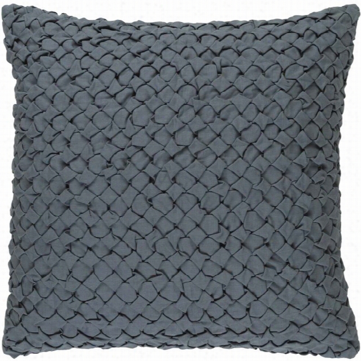 Surya Ashlar Poly Fill 20 Square Pillow In Moss