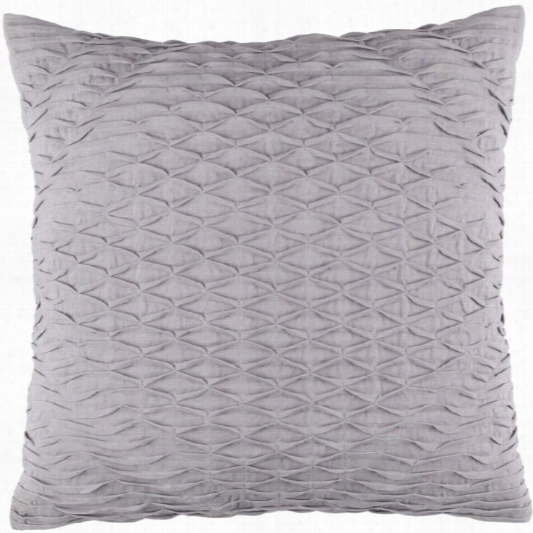 Surya Bker Down Fill  22 Square Pillow In Gray