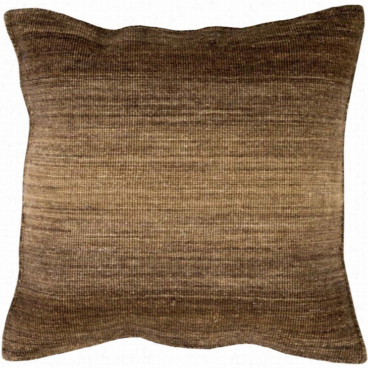 Surya  Chaz Poly Fill 22 Square Pillow In Brwin
