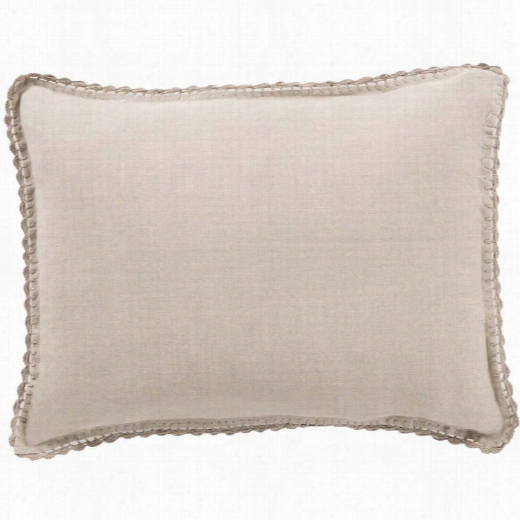 Surya Evelyn Woven Linen King Sham In Natural