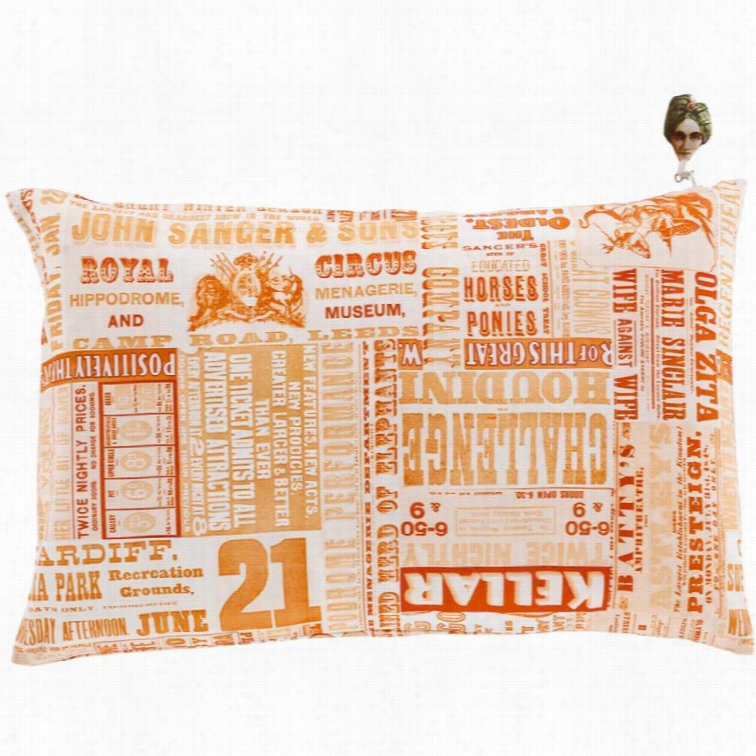 S Ura Obey Games Down Fill 20 Squre Pillow In Poppy