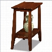 Leick Delton Narrow Chairside Solid Wood End Table in Sienna