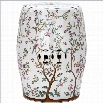 Safavieh Ceramic Blooming Tree Garden Stool with Flower Tree Pattern