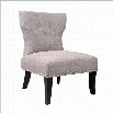 Sonax CorLiving Antonio Upholstered Tufted Lounge Chair in Gray