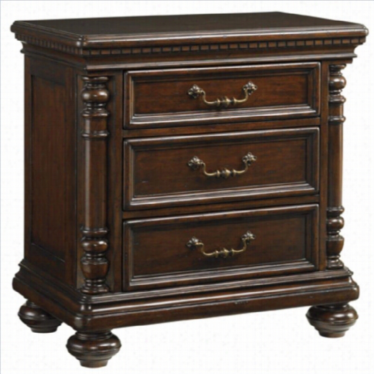 Tommy Bahama Home Kilimanjaro Newland 3 Drawer  Nightstand In Tangiers