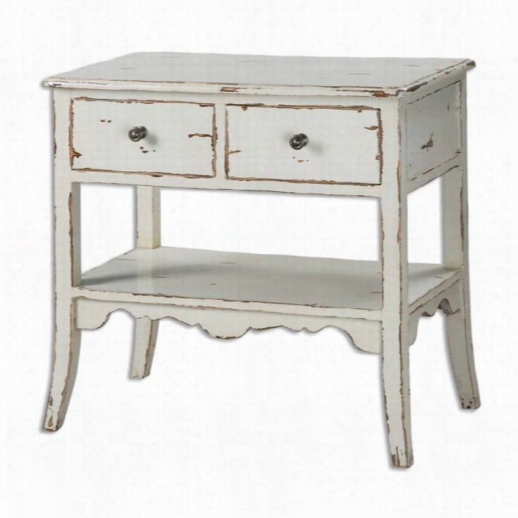 Uttermost Varali Pale Gray Accent Table