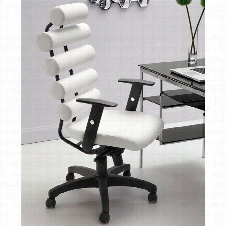 Zuo Unico Office Chair In White