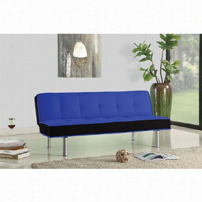 Acme Furniture Hailey Fabric Skfa In Blue And Black