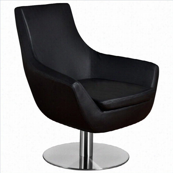 Aeonf Urniture Brett Upholstered Lounge Chair In Black
