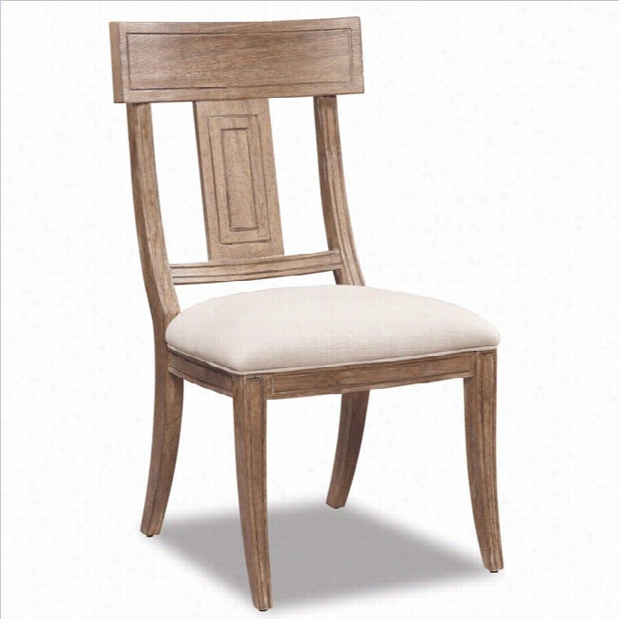 A.r.t. Furnitue Ventura Splat Back Dining Chair In Cerused Oak