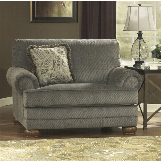 Ashley Parcal Estates Fabric Oversized Chair Iin Basil