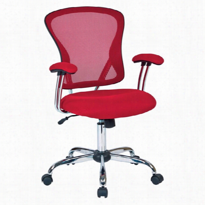 Alley Six Juliana Mesh Back Office Chair In Red