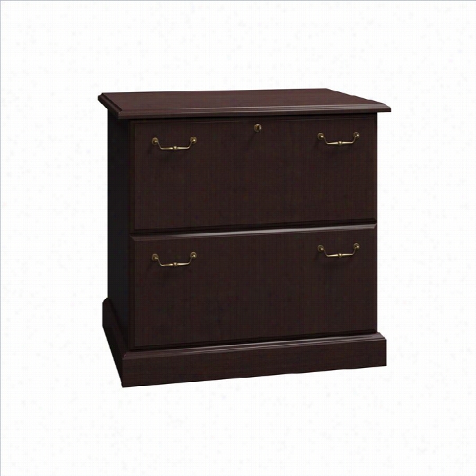 Bush Bbf Syndicate 30w 2dwr Lateral File In Mocha Cherry