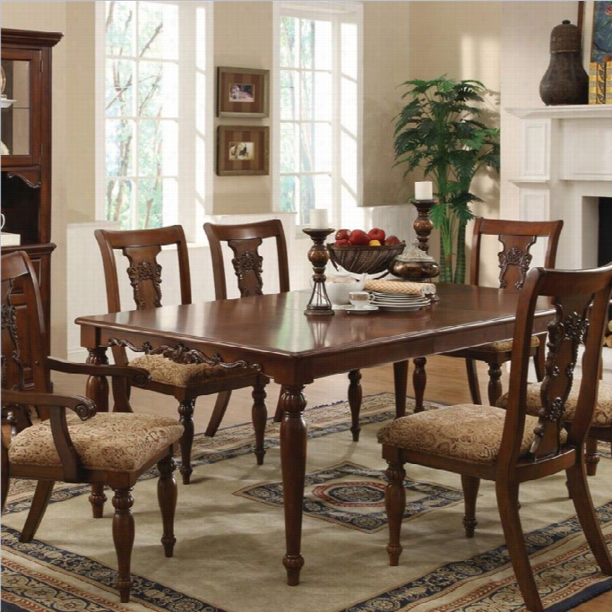 Coaster Addison Tra Ditional Dining Table In Cherry