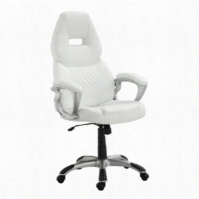 Coaster Highback Office Chair In White