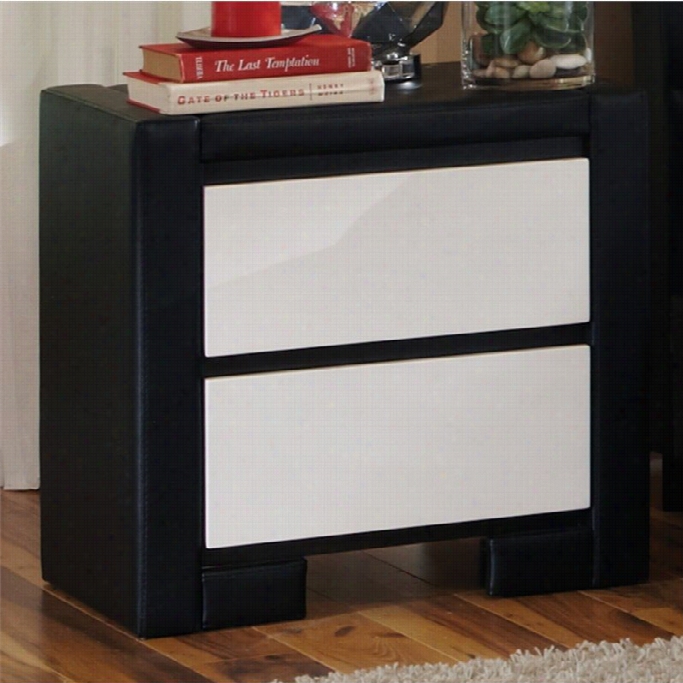 Coaster Kimbalk 2 Drawer Nightstand In White