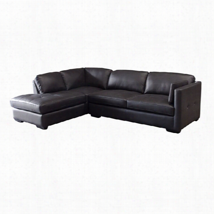 Diamond Sofa Urban Leather 2 Piece Sectionalin Mocca