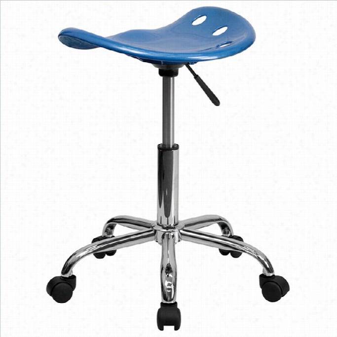 Momentary Blaze F Urniture Vibrant Adjustable Bar Stool In Bright Bluue