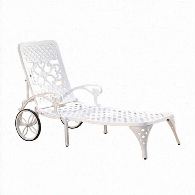 Fireside Styles Biscayne Chaise Lounge Chair In White