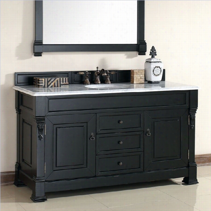 James Martin Brookfield 60 Single Bathroom Vanity In Antique Black