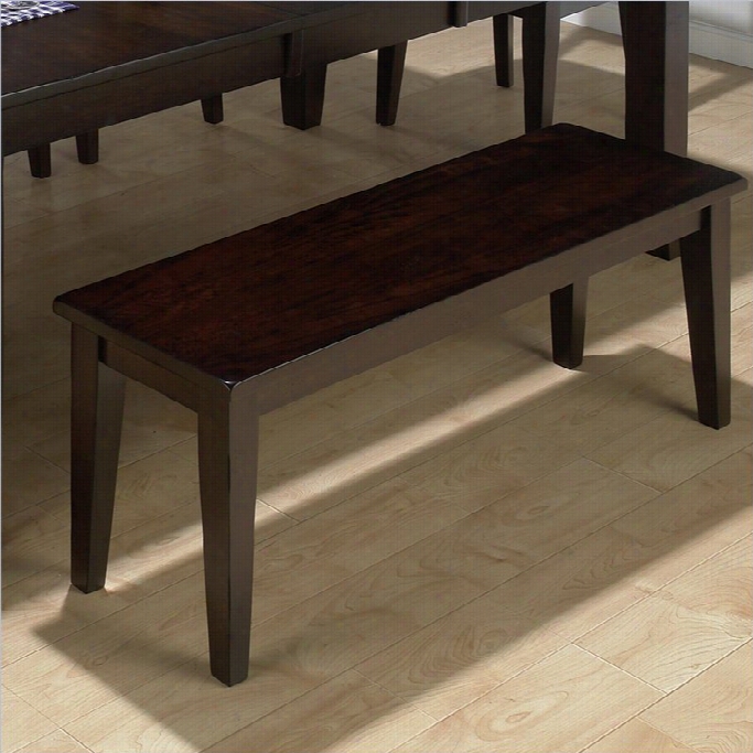 Jofran 972 Series Bckless Wood Dining Long Seat I Dark Rusitc Prairie