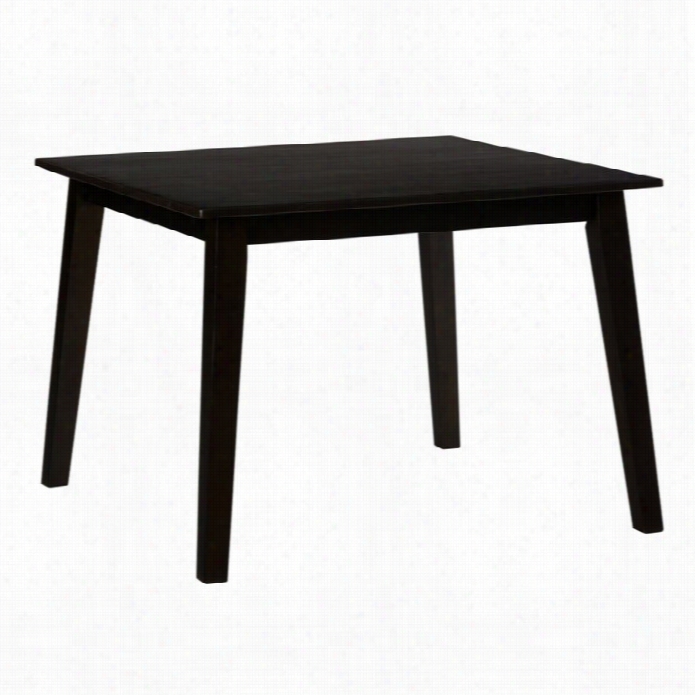 Jofran Simplicity Square Wood Dining Table In Espresso