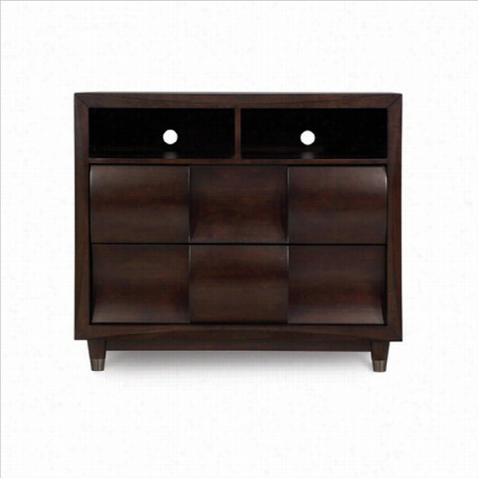 Mganussen Fuqua Wood Meia Chest In Black Cherry