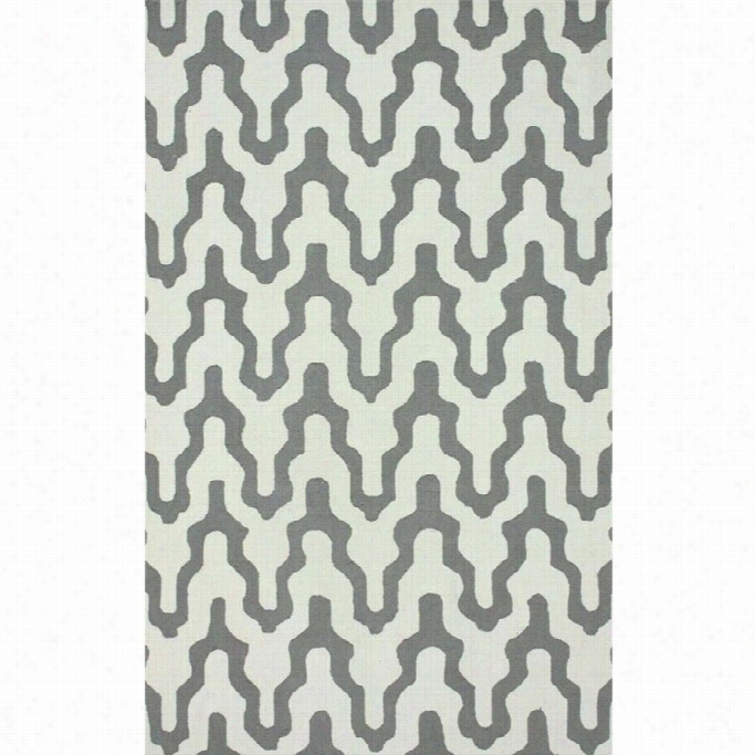 Nuloom 2' 6 X 10' Hand Hooked Liam Rug In Gray