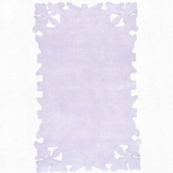 Nuloom 7' 6 X 9 6 Hand Tufted Simplicity Rug In Lig Ht Purple