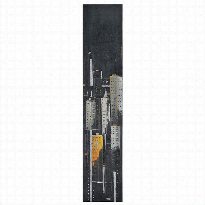 Renwil Midnight City Ii Frameless Canvas Wall Art