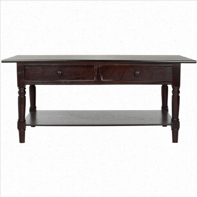 Safavieh Bosco Forest Coffee Table In Dark Cherry