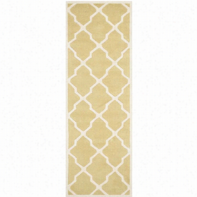 Safaavieg Chatham Light Gold Contemporary Rug - Runner  '23 X 9'