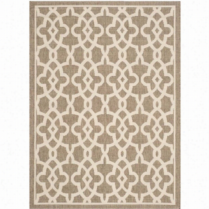 Safavieh Courtyard Mocha Indoor Outdoor Rug - 2'7 X 5'