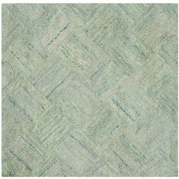 Safavieh Nantucket Green Contemporary Rug - Suare 4'