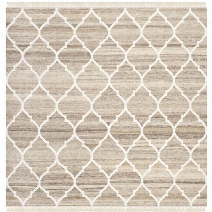 Safavieh Nattural Kilim Light Grey Area Rug - Square 5'