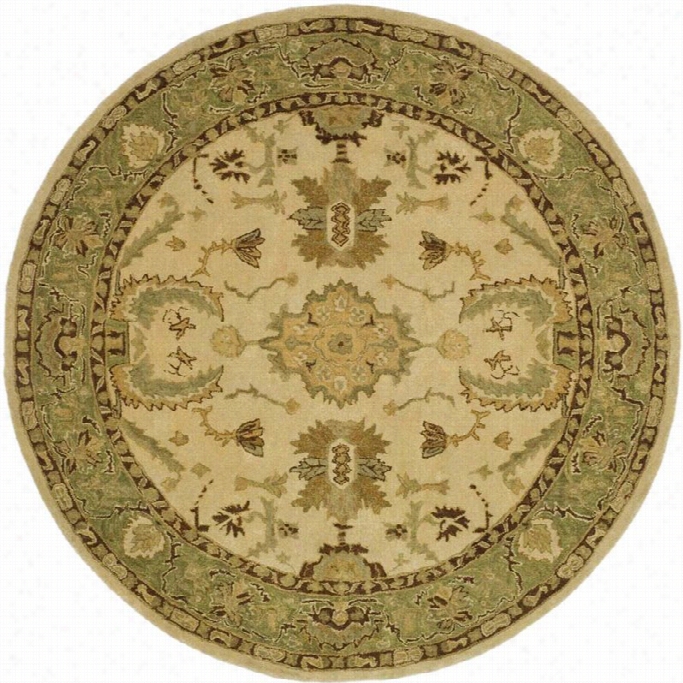 Safavieh Taj Mahal  Orund Rug In Ivory / Green