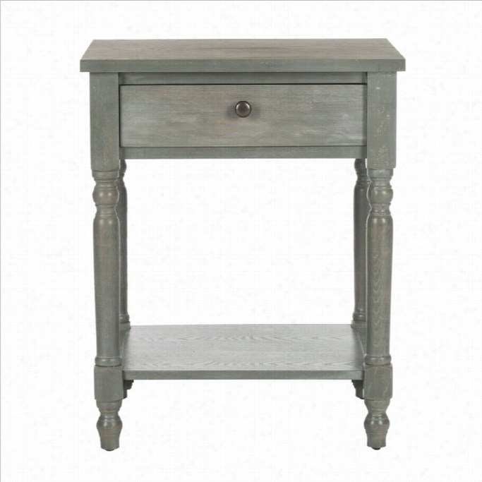 Safavieh Tami Elmm Wood E Nd Table In Ash Grey