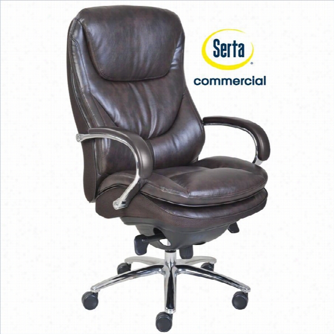 Serta At Home Agile La Yers Big And Talll Series 500 Executive Office Chair In Brown